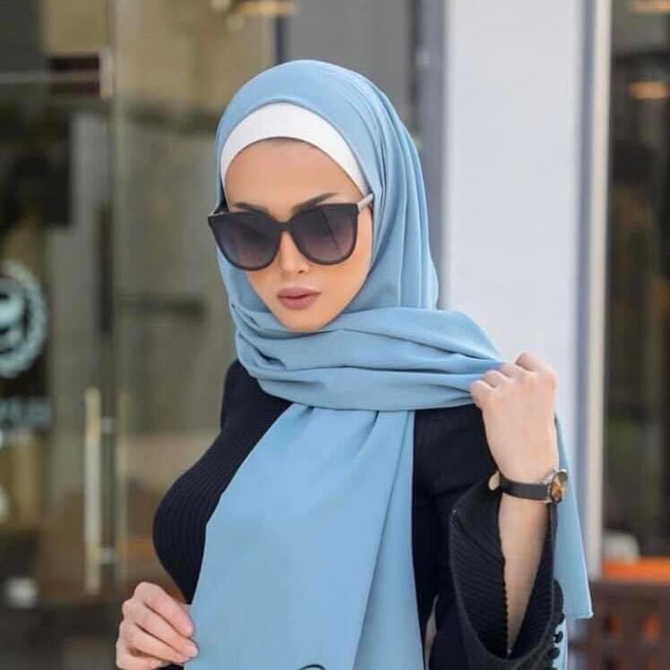 شال و حجاب كريب شيفون التقى