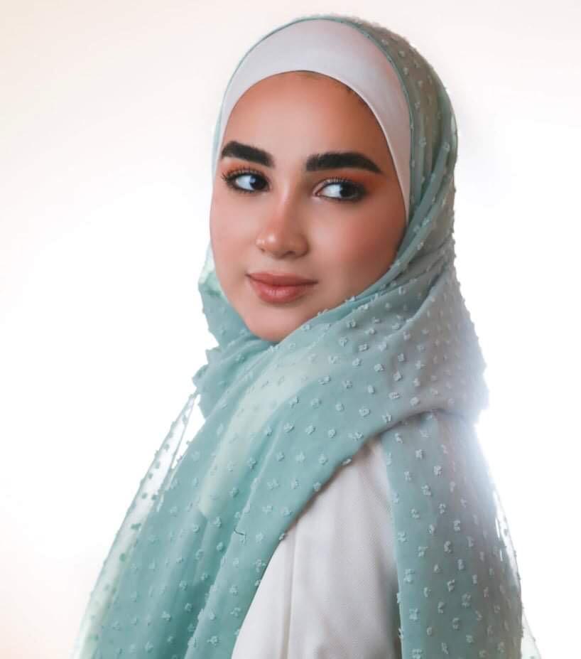 شال  و حجاب منقط تاليدا شيفون التقى.