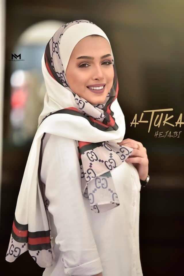 حجاب شال كريب شيفون طباعه غوتشي  التقى.